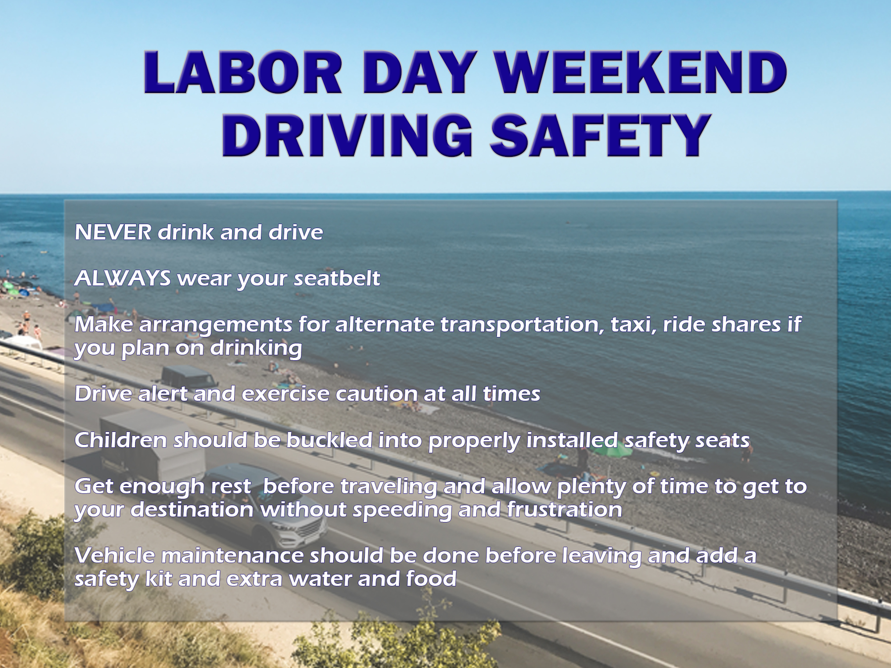 Labor Day Weekend Safety poster